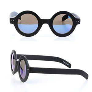 Round two tone I protection fashion sunglasses